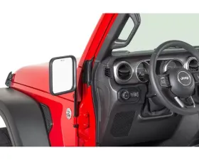 Quadratec Adventure Mirrors with Square Head Jeep CJ | Gladiator | Wrangler 1976-2021
